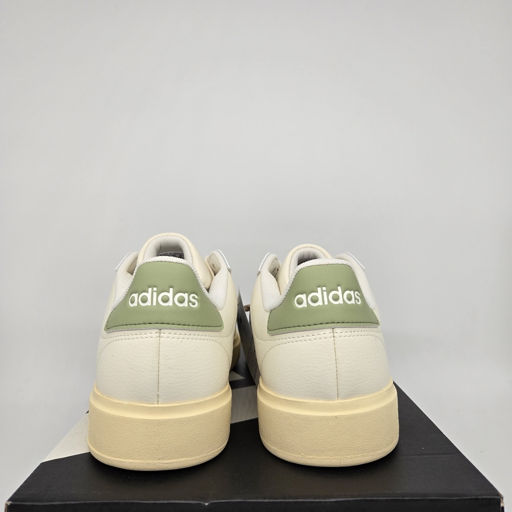 Adidas Men's Grand Court 2.0 JS1736 Off White Collegiate Green Shoes Size 13 New - Picture 4 of 8